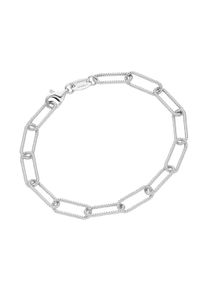 Damen Armband "Kordel-Optik, Silber 925", 19cm, Silber 925 (Sterlingsilber), silber, Giorgio Martello MILANO, Silber 925 (Sterlingsilber), Armbänder