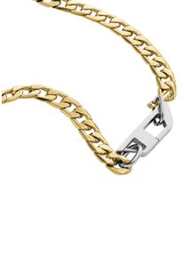 Diesel Damen Kette mit Anhänger "Schmuck Edelstahl Halsschmuck Panzerkette STEEL", Edelstahl, L: 60cm, silber, Edelstahl, Halsketten