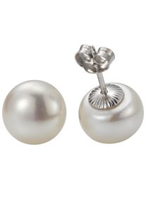 ADRIANA Damen Perlenohrringe "La mia perla, PR7-33", Silber 925 (Sterlingsilber)-Perlen, weiß, Silber 925 (Sterlingsilber), Perlen, Ohrringe, mit