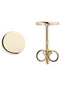Jobo Damen Paar Ohrstecker "Plättchen", Gelbgold 333, gold, Gelbgold 333, Ohrringe, 333 Gold