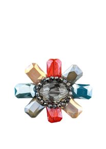Damen Brosche "Blüte", bunt, Collezione Alessandro, Glas, Broschen, in Blumenform