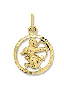 ONE ELEMENT Damen Sternzeichen-Anhänger "Schütze Sternzeichen Anhänger aus 333 Gelbgold", Schütze, Gelbgold 333-Gold, gold, Gelbgold 333, Gold,