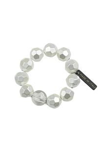 Damen Armband "Rom", weiß, Collezione Alessandro, Kunstharz, Armbänder