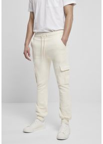 Urban Classics Herren Stoffhose "Urban Classics Herren Cargo Sweatpants", beige, Gr. M, unifarben, 65% Baumwolle, 35% Polyester, Hosen