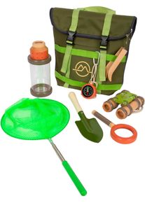 Small Foot Kinder Kinderrucksack "Entdeckerrucksack Discover", grün, Rucksäcke