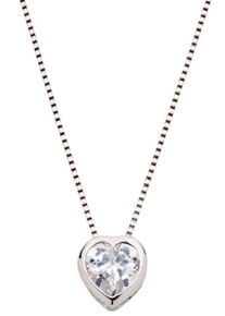 UNIKE JEWELLERY Damen Kette mit Anhänger "CLASSY CLOSED HEART HERZ, UK.CL.1202.0005", Silber 925 (Sterlingsilber), L: 47cm, silber, Silber 925