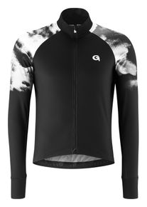 Gonso Herren Radtrikot "CUNEO", schwarz, Gr. L, 87% Polyester; 13% Elastan, Trikots, Radtrikot mit hoher Wärmeisolation durch weiche, aufgeraute