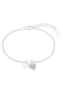 s.Oliver JUNIOR Mädchen Armband "Herz, 2036453, 2036454", Silber 925 (Sterlingsilber), bunt, Silber 925 (Sterlingsilber), Armbänder, mit Zirkonia
