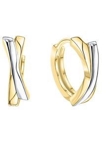 Firetti Damen Paar Creolen "Schmuck Geschenk Gold 375 Ohrschmuck Creole", Gelbgold 375, gold, Gelbgold 375, Ohrringe