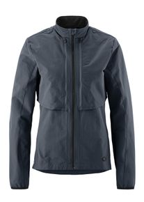 Gonso Damen Fahrradjacke "LANZADA", blau, Gr. 34, 93% Polyamid, 7% Elasthan, Jacken, Damen 2-in-1 Jacke, winddichte Radjacke mit Rückentasche,