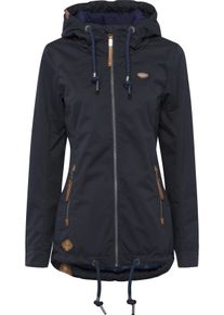 Ragwear Damen Funktionsjacke "ZUZKA", blau, casual, Gr. XS, unifarben, kontrastfarbene Details, Web, Obermaterial: 100% Polyester. Futter: 100%