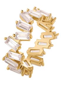 NOELANI Damen Fingerring "2034789/-90/-91", 54, Silber 925 (Sterlingsilber), gold, Silber 925 (Sterlingsilber), Fingerringe, mit Zirkonia (synth.)