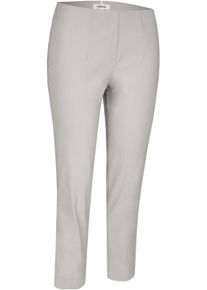 KjBRAND Damen Stoffhose "Susie XS Ankle Bengaline", silber, casual, Gr. 44, Web, Obermaterial: 80% Viskose, 17% Polyamid, 3% Elasthan, Hosen, mit