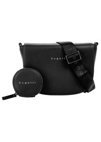 Bugatti Damen Umhängetasche "ALMATA", schwarz, Kunstfaser, unifarben, Taschen
