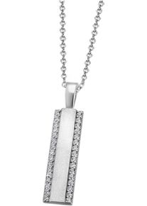 Firetti Damen Kette mit Anhänger "Schmuck Geschenk Silber 925 Halsschmuck Halskette Ankerkette", Silber 925 (Sterlingsilber), L: 45cm B: 1,2mm,