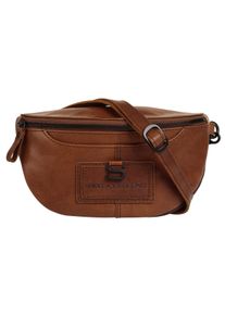 SPIKES & SPARROW Damen Gürteltasche "WAIST BAG", SPIKES & SPARROW, braun, Leder, unifarben, leicht glänzend, Taschen, echt Leder