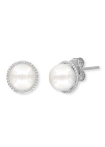 Engelsrufer Damen Paar Ohrstecker "The glory of pearls, ERE-GLORY-ST, ERE-GLORY-STG", Silber 925 (Sterlingsilber)-Perlen, bunt, Silber 925