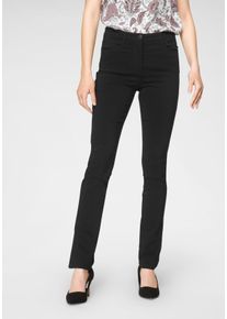 soyaconcept Damen Röhrenhose "SC-Lilly1B", schwarz, casual, Gr. 42, gepflegt, Web, Obermaterial: 70% Viskose, 25% Polyamid, 5% Elasthan, Hosen, mit