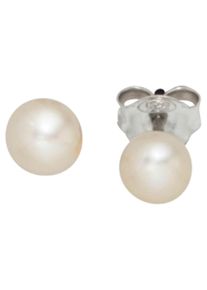 Jobo Damen Perlenohrringe, Silber 925 (Sterlingsilber)-Perlen, silber, Silber 925 (Sterlingsilber), Perlen, Ohrringe, 925 Silber mit