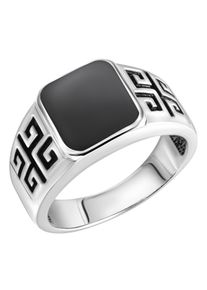 Firetti Herren Fingerring "Schmuck Geschenk Silber 925 Silberring Mäander", 19, Silber 925 (Sterlingsilber), 4mm, silber, Silber 925