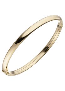 Jobo Damen Armreif, Gelbgold 375, gelb, Gelbgold 375, Armbänder, oval 375 Gold