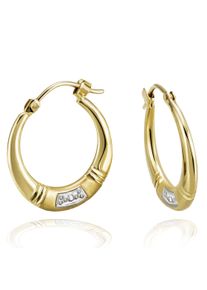 Goldmaid Damen Paar Creolen "375 Gelbgold Glänzend 19mm", ONE-SIZE, Gold, gelb, Gold, Ohrringe