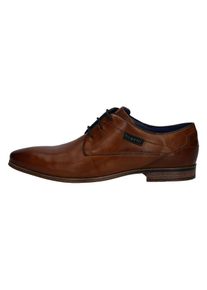 Bugatti Herren Schnürschuh, Gr. 42, braun, Leder, elegant, Schuhe, im Used-Look, Freizeitschuh, Halbschuh, Schnürschuh