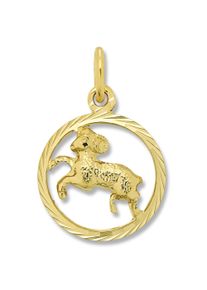 ONE ELEMENT Damen Sternzeichen-Anhänger "Widder Sternzeichen Anhänger aus 333 Gelbgold", Widder, Gelbgold 333, gold, Gelbgold 333, Schmuckanhänger,