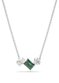 Swarovski Damen Kette mit Anhänger "MESMERA, 5668278", Metall, L: 45cm B: 8,5mm, grün, Metall, B:8,5mm, Halsketten, mit Swarovski Zirkonia (synth.)