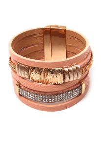 Damen Armband "Valea", rosa, Collezione Alessandro, Leder, Armbänder