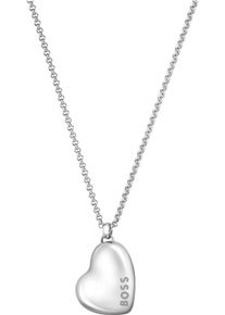 BOSS Damen Kette mit Anhänger "HONEY, Herz, 1580573, 1580574", Edelstahl, L: 51cm B: 1,5mm, silber, Edelstahl, B:1,5mm, Halsketten