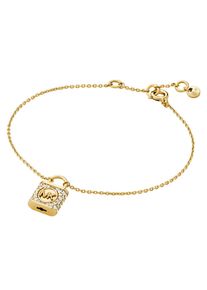 Michael Kors Damen Armband "PREMIUM, SCHLOSS, MKC1631AN", Silber 925 (Sterlingsilber), gold, Silber 925 (Sterlingsilber), Armbänder, mit Zirkonia
