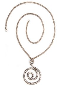 Damen Lange Kette "Sunny", silber, Basic, Collezione Alessandro, Metall, Halsketten, mit rundem Anhänger
