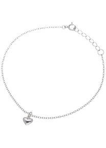 Smart Jewel Damen Armband "mit Herz Anhänger, Silber 925", 19cm, Silber 925 (Sterlingsilber), silber, Silber 925 (Sterlingsilber), Armbänder