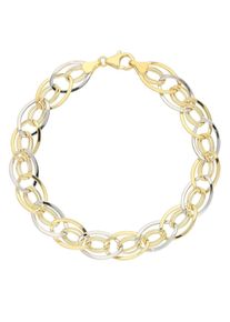 Firetti Damen Goldarmband "Schmuck Geschenk Gold 375 Armschmuck Armkette Goldarmband Fantasie", Gelbgold 375, silber, Gelbgold 375, Armbänder
