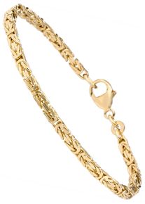 Jobo Damen Armband, Gelbgold 333, gold, Gelbgold 333, Armbänder, Königsarmband 333 Gold massiv 19 cm