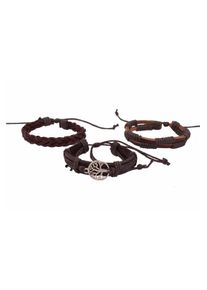 Firetti Armband Set "Multipack Schmuck Geschenk Armschmuck Lederarmband Lebensbaum", Leder-Edelstahl, silber, Leder, Edelstahl, Armbänder, Made in