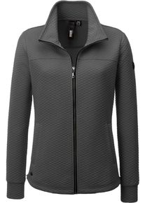 LPO Damen Fleecejacke "CAMBLY II NEW WOMEN", grau, casual, Gr. 46, 100% Polyester, Jacken, mit Teddy-Fleece, auch in Großen Größen erhältlich
