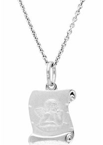 Firetti Mädchen Kette mit Anhänger "Schmuck Geschenk Silber 925 Halsschmuck Halskette Ankerkette Engel", Silber 925 (Sterlingsilber), L: 36cm B: 1mm,