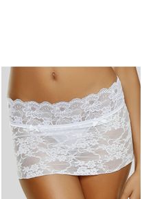 Lascana Damen Stringrock, Gr. 36, blau, Obermaterial: 87% Polyamid, 13% Elasthan, Unterhosen, aus leicht transparenter, elastischer Spitze