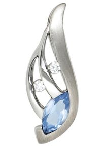 Jobo Damen Ketten-Anhänger "Anhänger mit Zirkonia", Silber 925 (Sterlingsilber), silber, Silber 925 (Sterlingsilber), Schmuckanhänger, 925 Silber