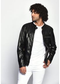 Maze Herren Lederjacke "Puckham", schwarz, Gr. XXXL, Obermaterial: 100% Lammleder / Futter: 100% Baumwolle / Ärmelfutter: 100% Polyester, Jacken