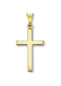 ONE ELEMENT Damen Ketten-Anhänger "Kreuz Anhänger aus 333 Gelbgold", Gelbgold 333, gold, Gelbgold 333, Schmuckanhänger, Damen Gold Schmuck