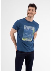 Lerros Herren T-Shirt "Lerros T-Shirt *Great Escape*", blau, Gr. S, 100% Baumwolle, Shirts
