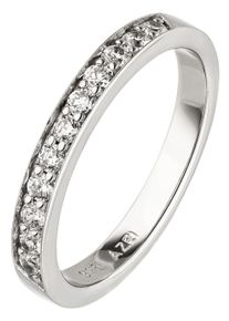 Jobo Damen Fingerring, 50, Silber 925 (Sterlingsilber), silber, Silber 925 (Sterlingsilber), Fingerringe, 925 Silber mit 11 Zirkonia