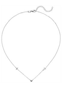 Jobo Damen Collier "Glaube Liebe Hoffnung", Silber 925 (Sterlingsilber), L: 43cm, silber, Silber 925 (Sterlingsilber), Halsketten, 925 Silber 43 cm