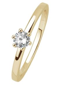XENOX Damen Fingerring "XS KRAPPE GOLD, XS KRAPPE SILBER, XS7383, XS7383G", 54, Silber 925 (Sterlingsilber), 1,5mm, gold, Silber 925