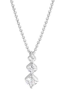 Firetti Damen Kette mit Anhänger "Schmuck Geschenk Silber 925 Halsschmuck Halskette Erbskette Stäbchen", Silber 925 (Sterlingsilber), L: 47cm B: