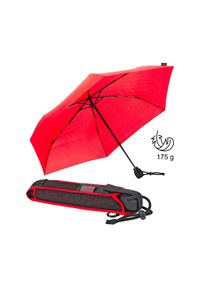 Euroschirm Taschenregenschirm "light trek ultra, rot", rot, Bezug: 100% Polyester, uni, Regenschirme, besonders leicht, kompakte Größe