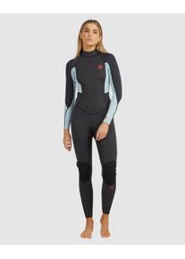 Billabong Damen Neoprenanzug "3/2mm Launch", grau, Gr. 4, 80% Neopren, 20% Nylon, Sportanzüge
